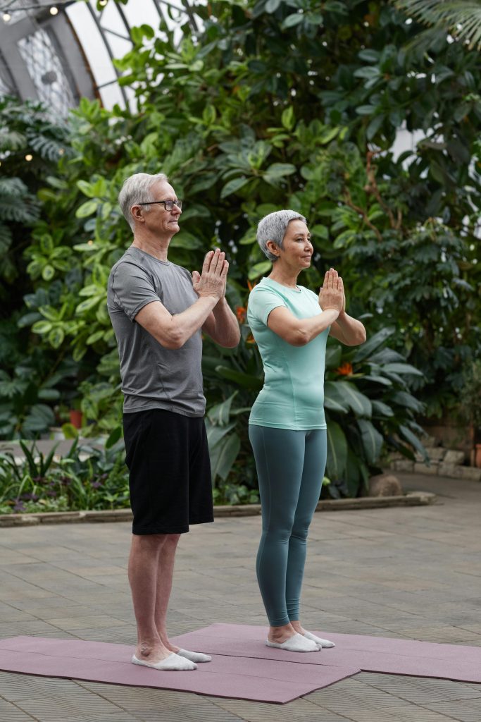 couple doing yoga